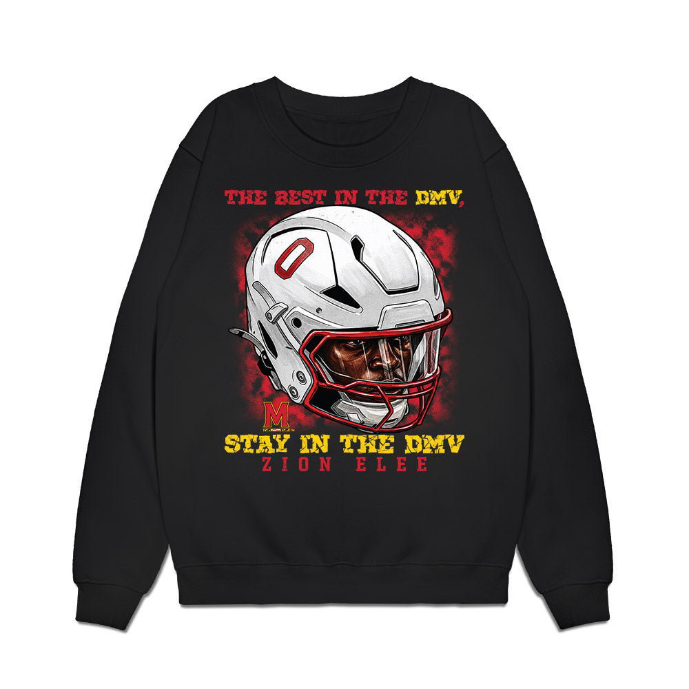 Maryland - NCAA Football : Zion Elee - Game Face Premium Crewneck Sweatshirt-0