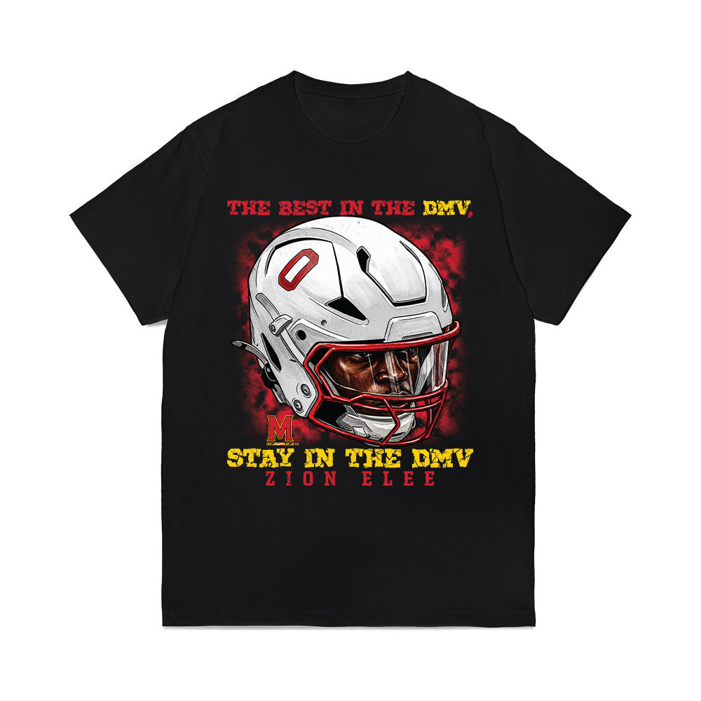 Maryland - NCAA Football : Zion Elee - Game Face Comfort Colors T-Shirt-0