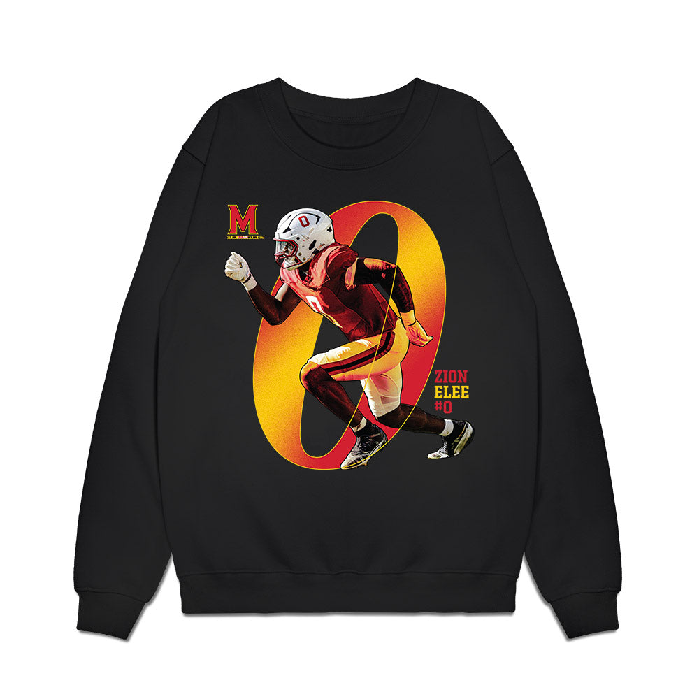 Maryland - NCAA Football : Zion Elee - Breakthrough Premium Crewneck Sweatshirt-0
