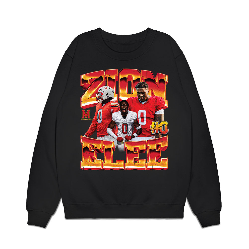 Maryland - NCAA Football : Zion Elee - Collage Premium Crewneck Sweatshirt-0