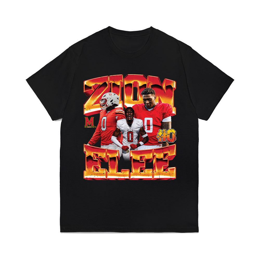 Maryland - NCAA Football : Zion Elee - Collage Comfort Colors T-Shirt-0