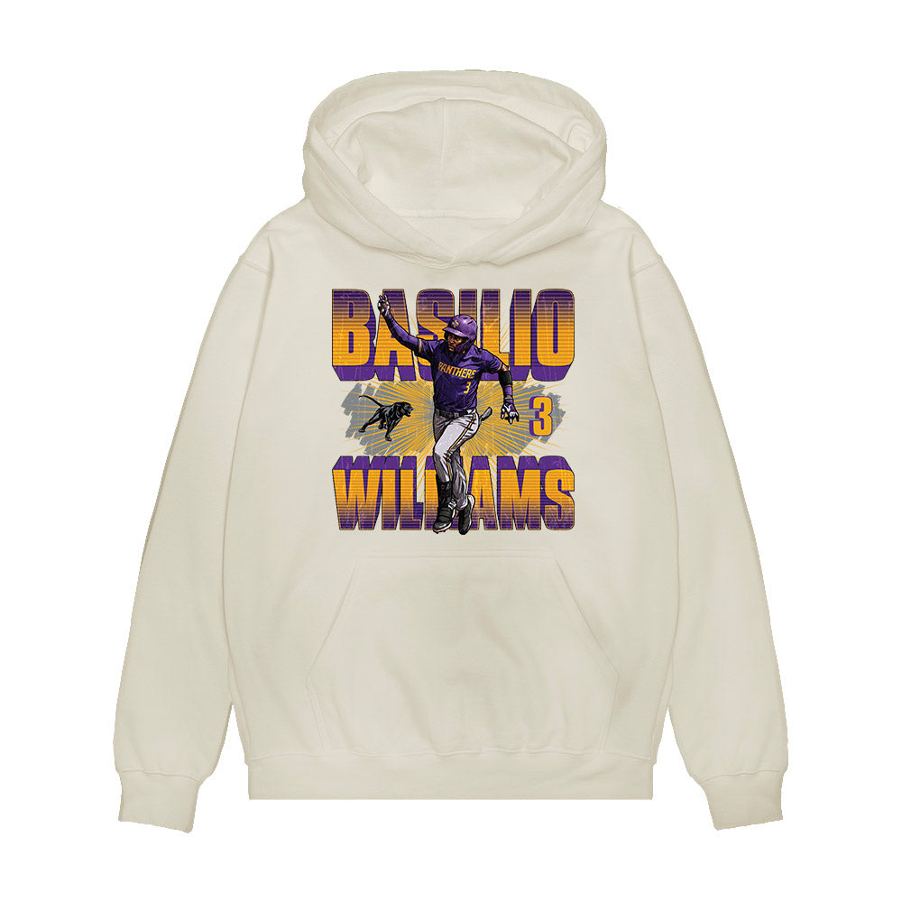 undefined - NCAA Baseball : Basilio Williams - Collage Premium Hooded Sweatshirt-0