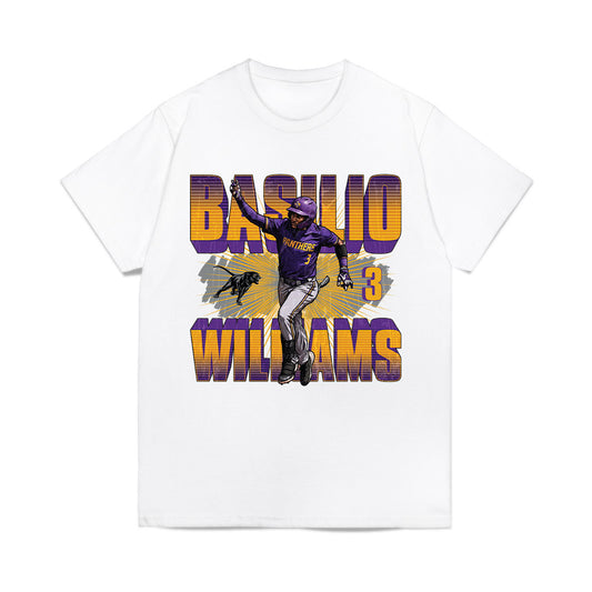 PVAMU - NCAA Baseball : Basilio Williams - Collage Comfort Colors T-Shirt-0