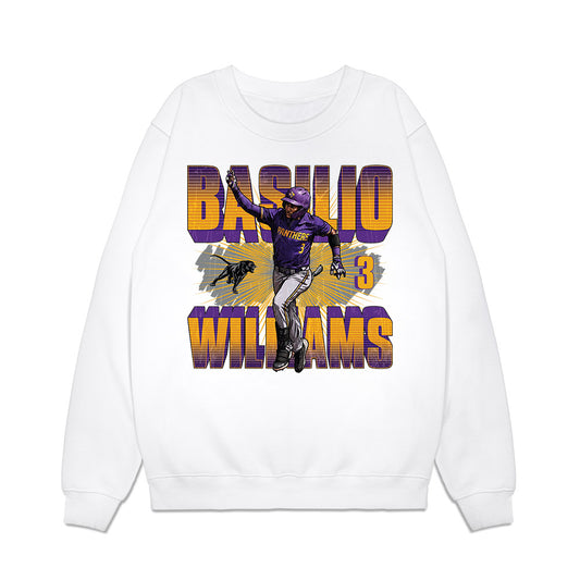 PVAMU - NCAA Baseball : Basilio Williams - Collage Premium Crewneck Sweatshirt-0