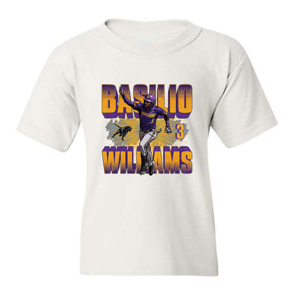 undefined - NCAA Baseball : Basilio Williams - Collage Youth T-Shirt-0
