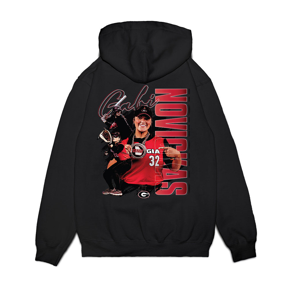 Georgia - NCAA Softball : Gabi Novickas - Collage Premium Hooded Sweatshirt-1