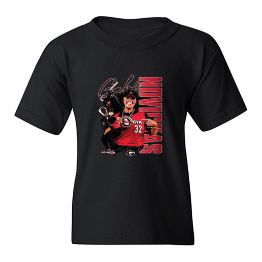 Georgia - NCAA Softball : Gabi Novickas - Collage Youth T-Shirt-0