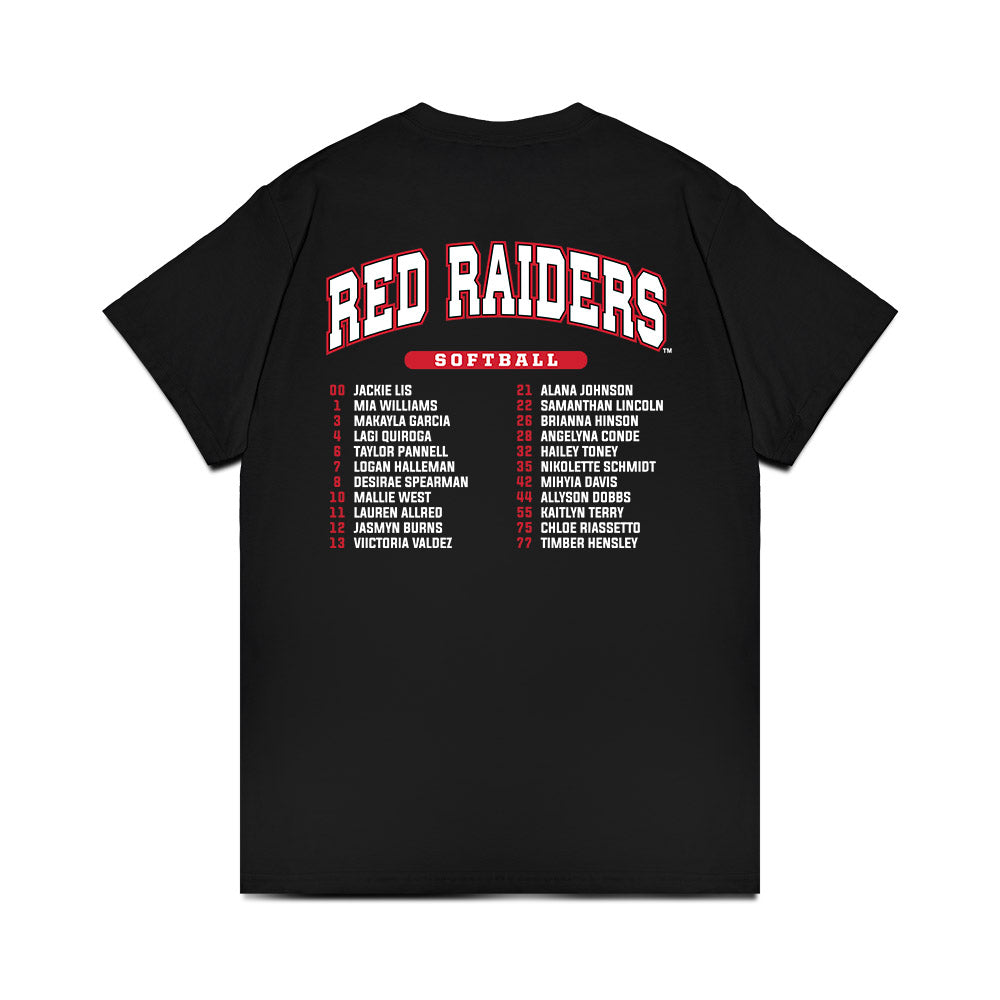Texas Tech - NCAA Softball : Roster List Comfort Colors T-Shirt-1