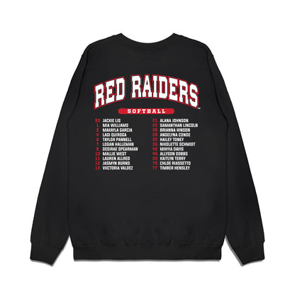 Texas Tech - NCAA Softball : Roster List Premium Crewneck Sweatshirt-1