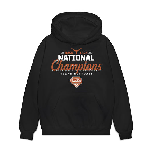 Texas - NCAA Softball : Viviana Martinez - National Champions 2026 Premium Hooded Sweatshirt-0