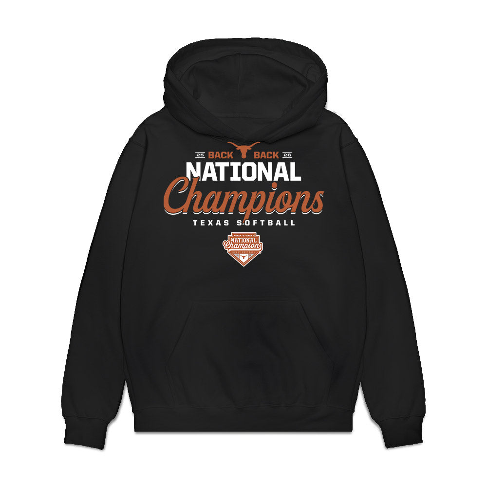 Texas - NCAA Softball : Alisa Sneed - National Champions 2026 Premium Hooded Sweatshirt-0