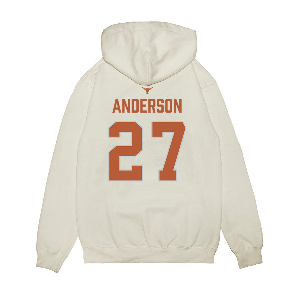 Texas - NCAA Softball : Taylor Anderson - National Champions 2026 Hook' Em Premium Hooded Sweatshirt-1