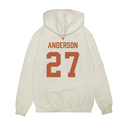 Texas - NCAA Softball : Taylor Anderson - National Champions 2026 Hook' Em Premium Hooded Sweatshirt-1