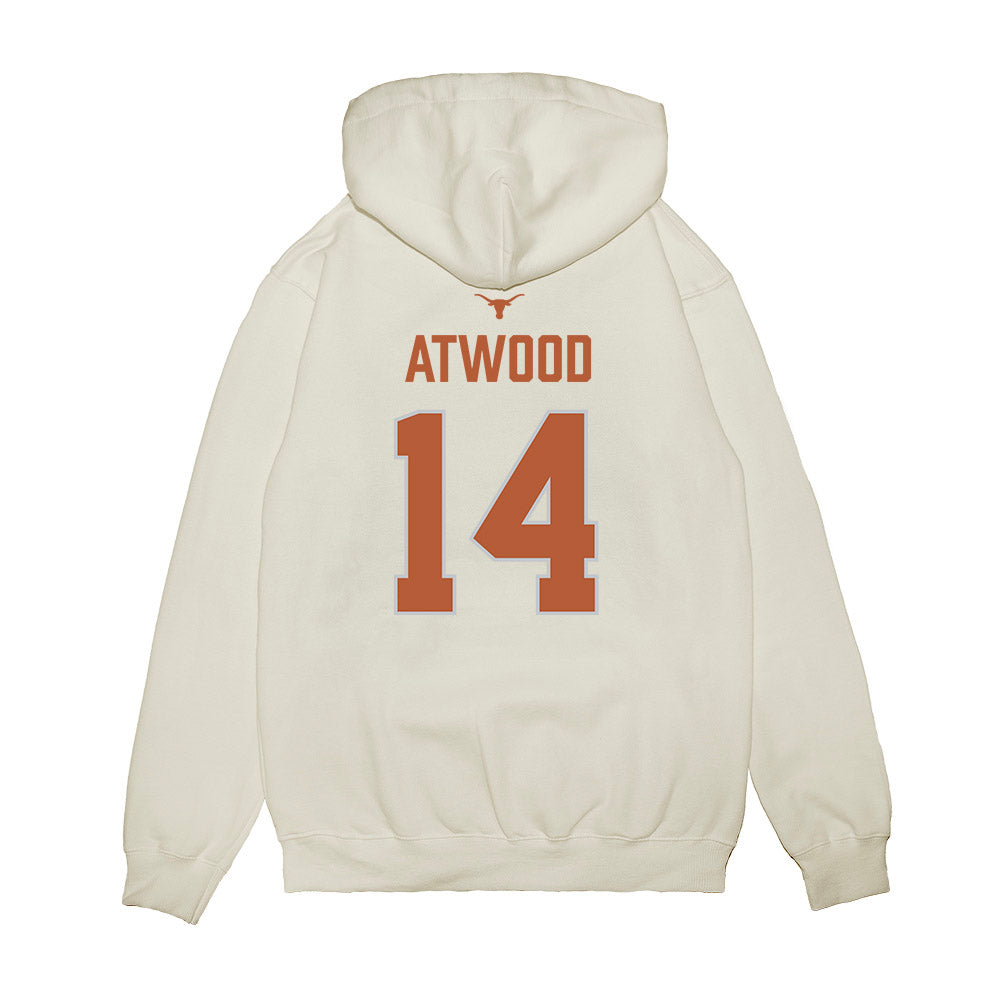 Texas - NCAA Softball : Reese Atwood - National Champions 2026 Hook' Em Premium Hooded Sweatshirt-1