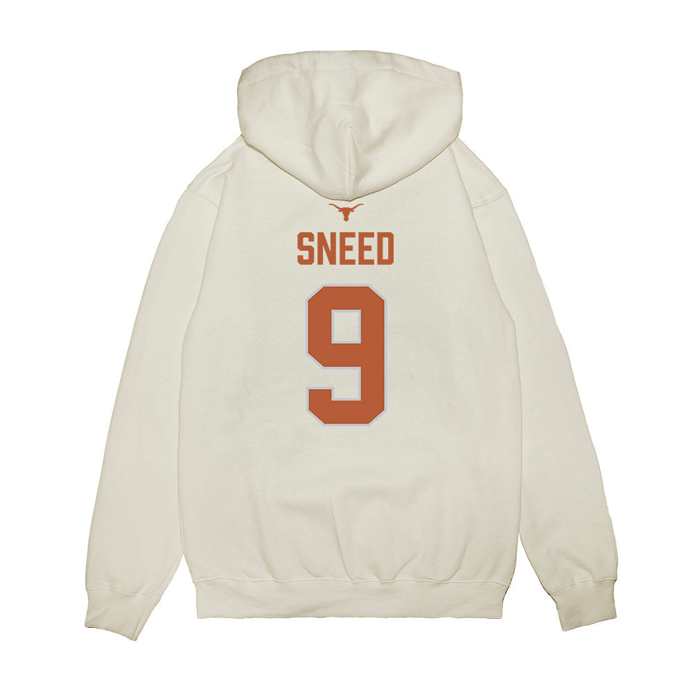 Texas - NCAA Softball : Alisa Sneed - National Champions 2026 Hook' Em Premium Hooded Sweatshirt-1