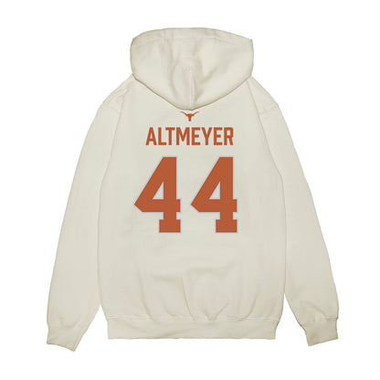 Texas - NCAA Softball : Kaiah Altmeyer - National Champions 2026 Hook' Em Premium Hooded Sweatshirt-1