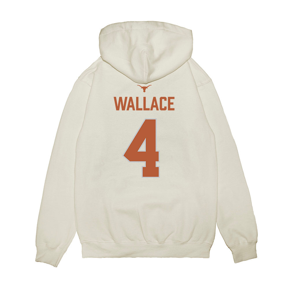 Texas - NCAA Softball : Adayah Wallace - National Champions 2026 Hook' Em Premium Hooded Sweatshirt-1