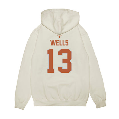 Texas - NCAA Softball : Hannah Wells - National Champions 2026 Hook' Em Premium Hooded Sweatshirt-1