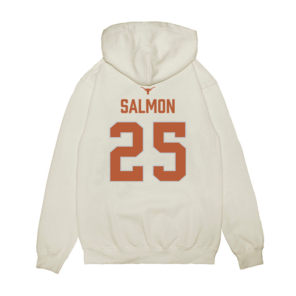 Texas - NCAA Softball : Cambria Salmon - National Champions 2026 Hook' Em Premium Hooded Sweatshirt-1