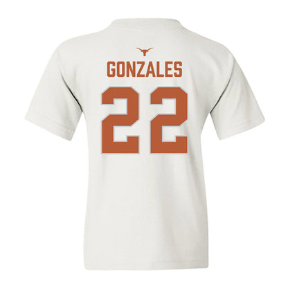 Texas - NCAA Softball : Brenlee Gonzales - National Champions 2026 Hook' Em Youth T-Shirt-1