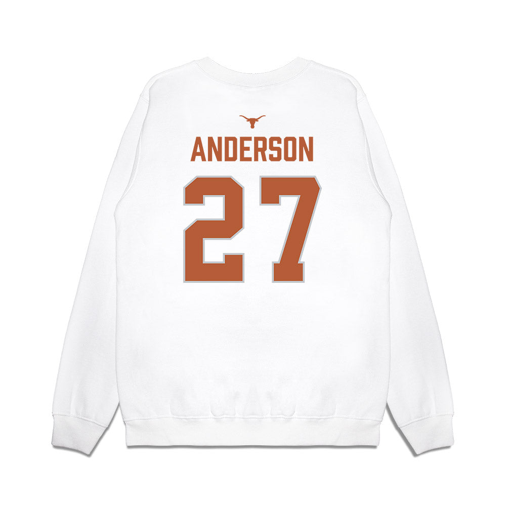 Texas - NCAA Softball : Taylor Anderson - National Champions 2026 Hook' Em Premium Crewneck Sweatshirt-1
