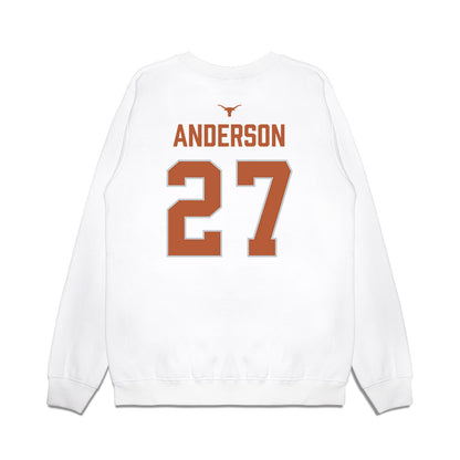 Texas - NCAA Softball : Taylor Anderson - National Champions 2026 Hook' Em Premium Crewneck Sweatshirt-1
