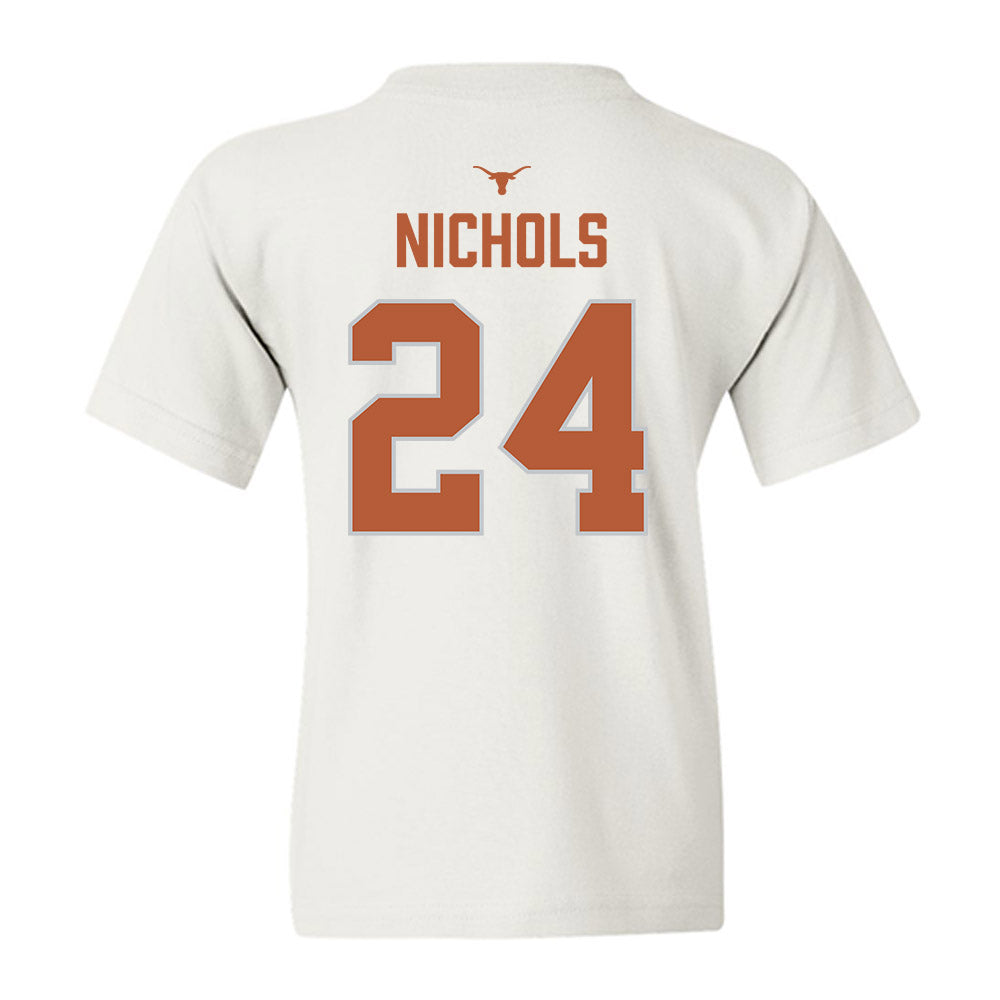 Texas - NCAA Softball : Jaycie Nichols - National Champions 2026 Hook' Em Youth T-Shirt-1