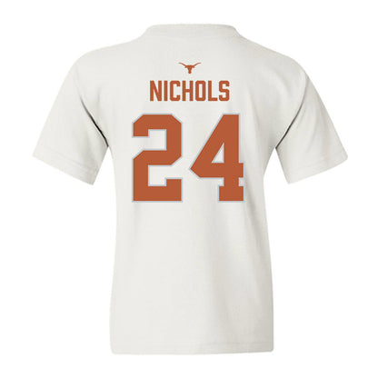Texas - NCAA Softball : Jaycie Nichols - National Champions 2026 Hook' Em Youth T-Shirt-1