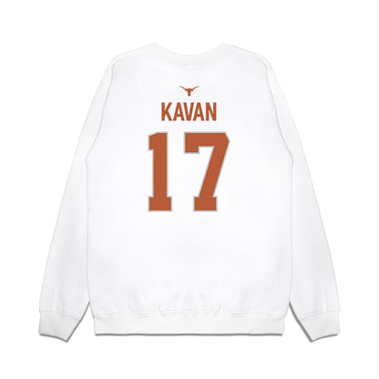 Texas - NCAA Softball : Teagan Kavan - National Champions 2026 Hook' Em Premium Crewneck Sweatshirt-1