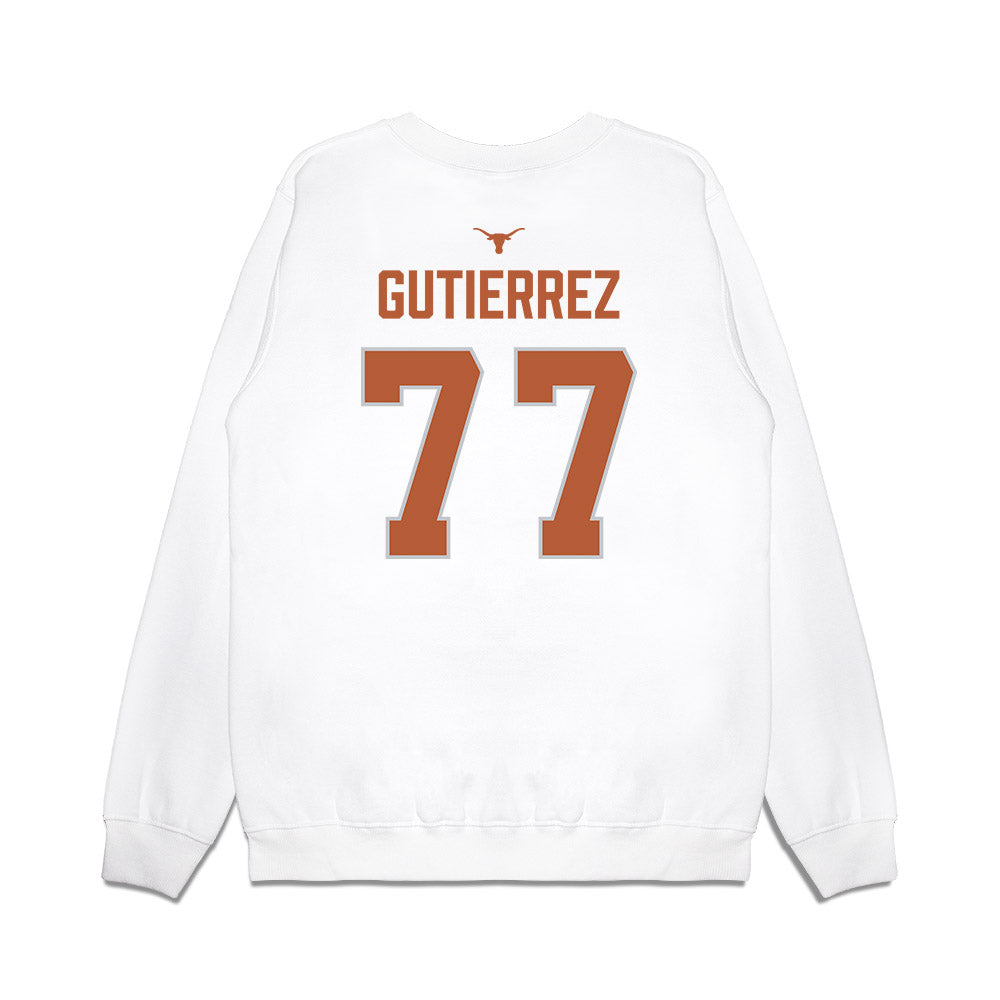 Texas - NCAA Softball : Citlaly Gutierrez - National Champions 2026 Hook' Em Premium Crewneck Sweatshirt-1