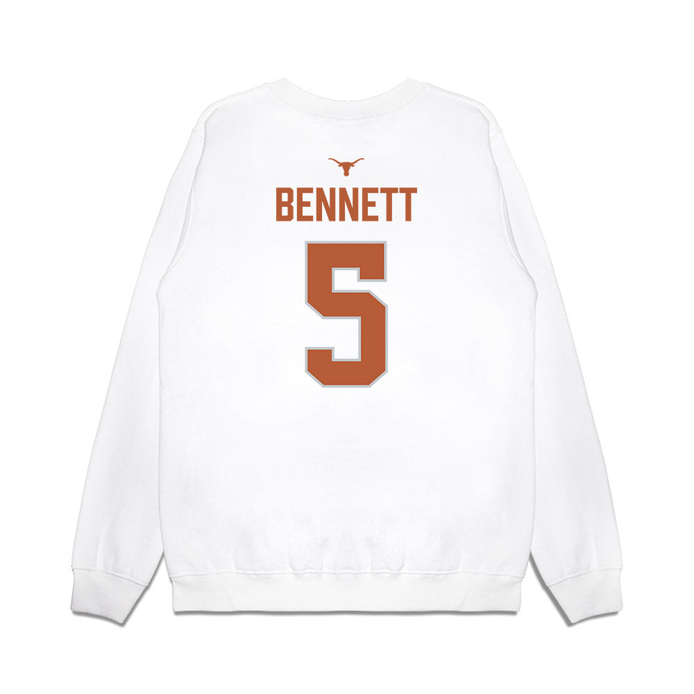 Texas - NCAA Softball : Kaydee Bennett - National Champions 2026 Hook' Em Premium Crewneck Sweatshirt-1