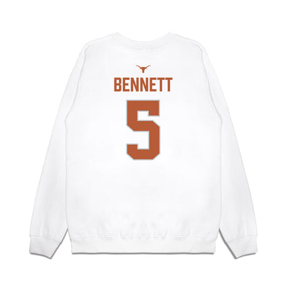 Texas - NCAA Softball : Kaydee Bennett - National Champions 2026 Hook' Em Premium Crewneck Sweatshirt-1
