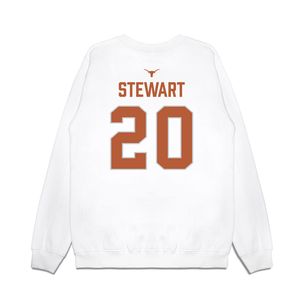 Texas - NCAA Softball : Katie Stewart - National Champions 2026 Hook' Em Premium Crewneck Sweatshirt-1