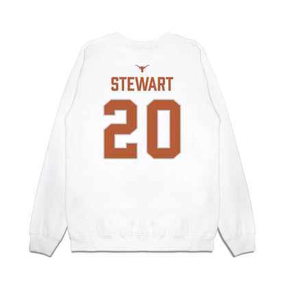 Texas - NCAA Softball : Katie Stewart - National Champions 2026 Hook' Em Premium Crewneck Sweatshirt-1