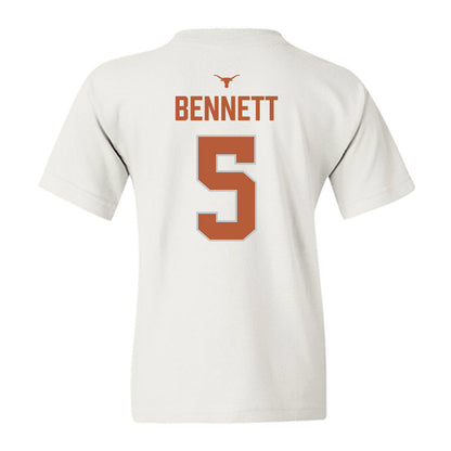 Texas - NCAA Softball : Kaydee Bennett - National Champions 2026 Hook' Em Youth T-Shirt-1