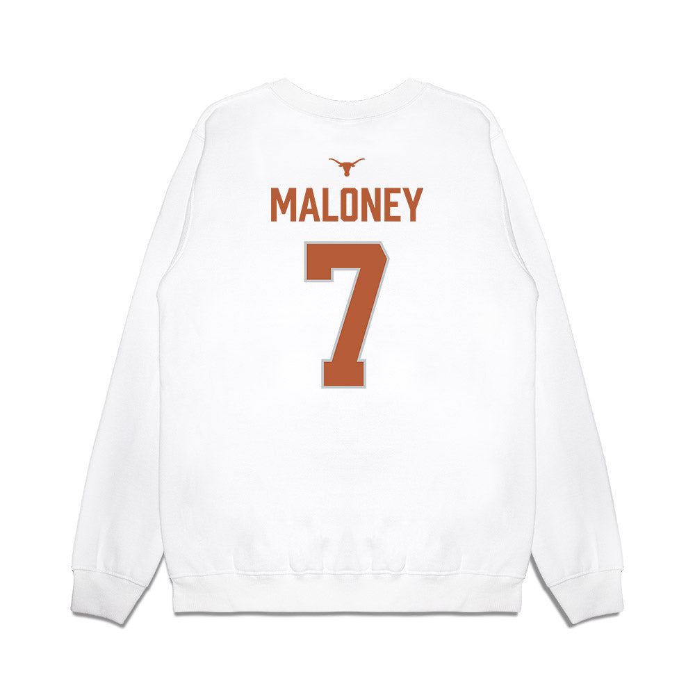 Texas - NCAA Softball : Ashton Maloney - National Champions 2026 Hook' Em Premium Crewneck Sweatshirt-1