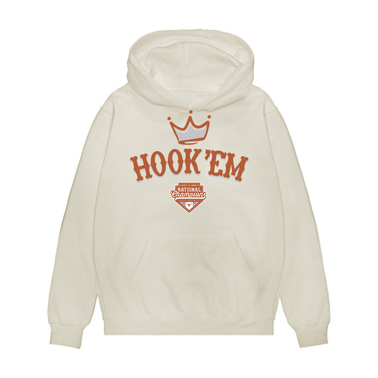 Texas - NCAA Softball : MaTaia Lawson - National Champions 2026 Hook' Em Premium Hooded Sweatshirt-0