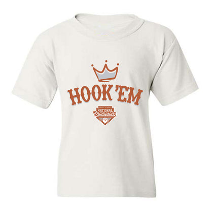 Texas - NCAA Softball : Teagan Kavan - National Champions 2026 Hook' Em Youth T-Shirt-0