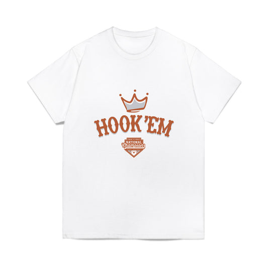 Texas - NCAA Softball : Viviana Martinez - National Champions 2026 Hook' Em Comfort Colors T-Shirt-0