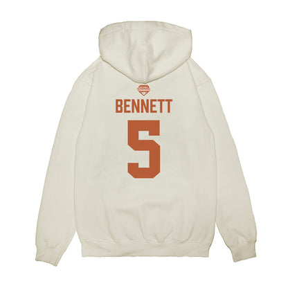 Texas - NCAA Softball : Kaydee Bennett - National Champions 2026 Texas State Outline Premium Hooded Sweatshirt-1
