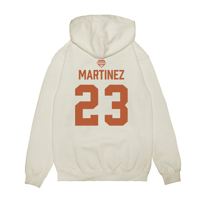 Texas - NCAA Softball : Viviana Martinez - National Champions 2026 Texas State Outline Premium Hooded Sweatshirt-1