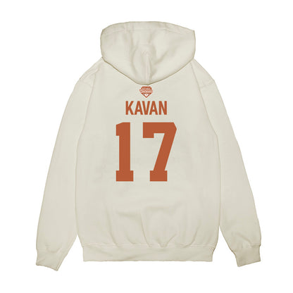 Texas - NCAA Softball : Teagan Kavan - National Champions 2026 Texas State Outline Premium Hooded Sweatshirt-1