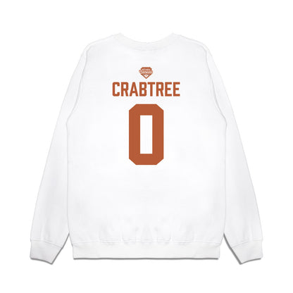 Texas - NCAA Softball : Caigan Crabtree - National Champions 2026 Texas State Outline Premium Crewneck Sweatshirt-1