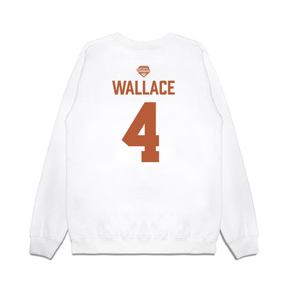 Texas - NCAA Softball : Adayah Wallace - National Champions 2026 Texas State Outline Premium Crewneck Sweatshirt-1