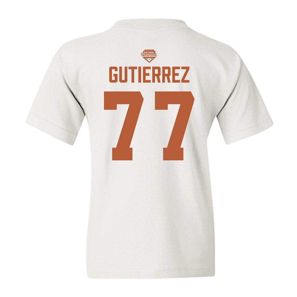 Texas - NCAA Softball : Citlaly Gutierrez - National Champions 2026 Texas State Outline Youth T-Shirt-1