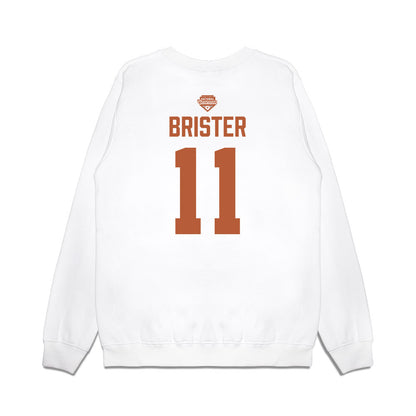 Texas - NCAA Softball : Shylien Brister - National Champions 2026 Texas State Outline Premium Crewneck Sweatshirt-1