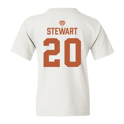 Texas - NCAA Softball : Katie Stewart - National Champions 2026 Texas State Outline Youth T-Shirt-1