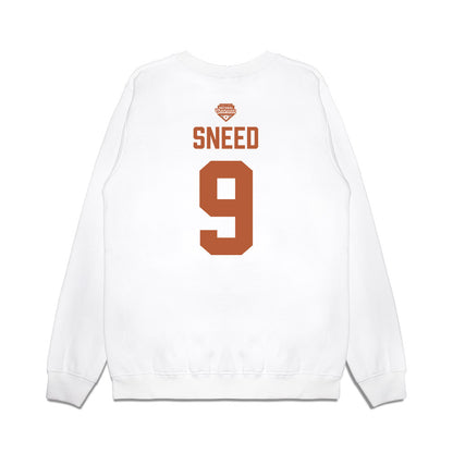Texas - NCAA Softball : Alisa Sneed - National Champions 2026 Texas State Outline Premium Crewneck Sweatshirt-1