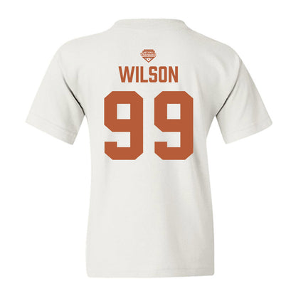 Texas - NCAA Softball : Drea Wilson - National Champions 2026 Texas State Outline Youth T-Shirt-1