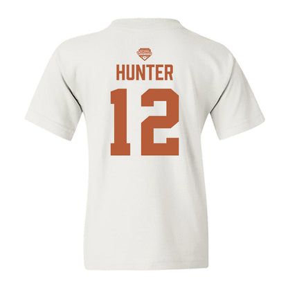 Texas - NCAA Softball : Victoria Hunter - National Champions 2026 Texas State Outline Youth T-Shirt-1